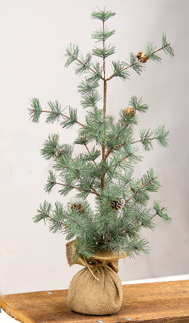 Icy Cypress Pinecone Tree, 24